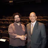 Image showing CEO of Torch Ben Lloyd and CEO of Milford Haven Port Authority smiling and shaking hands